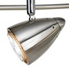Pro Track Salazar S-Wave 6-Light Heads LED Ceiling Track Light Fixture Kit GU10 Silver Brushed Nickel Finish Mid Century Modern Kitchen 54" Wide - 3 of 4