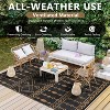 Outdoor Rug Reversible Rug, Waterproof Outdoor Plastic Straw Rug, Large Floor Mat for Camping RV Patio Backyard RV Beach Picnic - 4 of 4