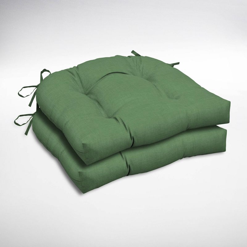 Arden 2pk 20"x18" Outdoor Wicker Seat Cushion, 1 of 4