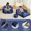 15Pcs Couch for Kids, Modular Kids Play Couch,Kids Sofa for Playroom, Convertible Foam Kids Couch, Imaginative Creative Play Couch for Boys& Girls - 4 of 4