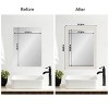 Amanti Art Mirror Makeover Bathroom Mirror Frame Border Kit - Fully Assembled Peel and Stick Frame - Mirror NOT Included - Rustic Plank Narrow Trim - 4 of 4