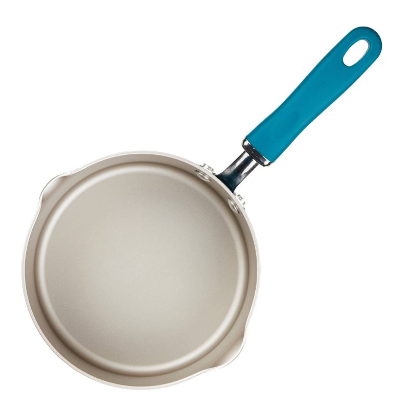 Rachael Ray Create Delicious 2qt Aluminum Covered Straining Saucepan Teal, 3 of 6