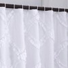 Farmhouse Rustic White Ruffle Diamond Fabric Shower Curtain 72x72 Inch - 3 of 4