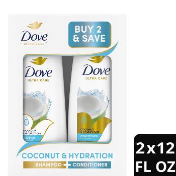 Dove Beauty Coconut & Hydration Shampoo & Conditioner Set - 12 fl oz/ 2ct