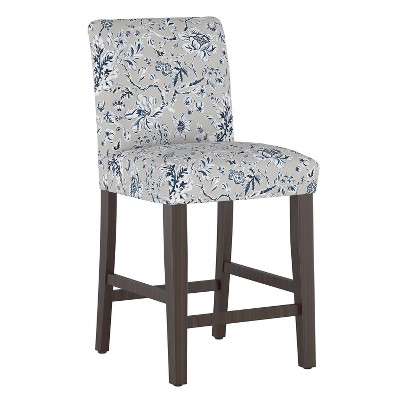 Counter Height Barstool Indian Blockprint Gray - Threshold™