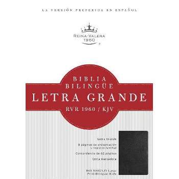 Biblia Bilingue Letra Grande-PR-Rvr 1960/KJV - Large Print by  B&h Español Editorial (Hardcover)
