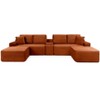 GDFStudio Luvina 150'' 4-Seater Corduroy Upholstered Sectional Sofa with Cup Holders and USB Ports - 4 of 4