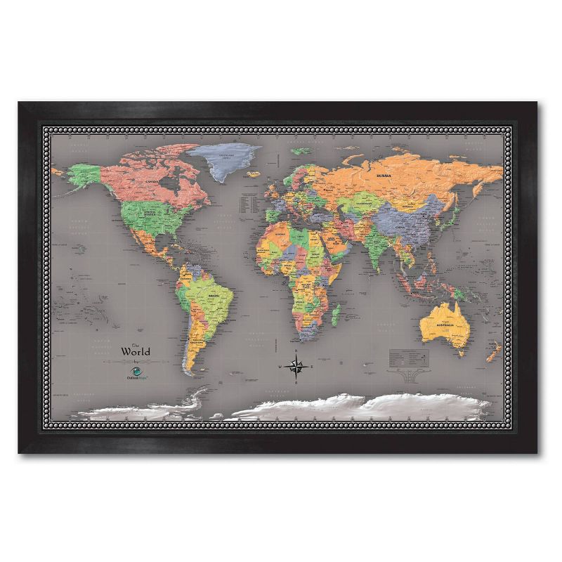 Home Magnetics World Map - L Gray, 1 of 5