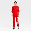 Boys' Home Alone 'Ya Filthy Animal' Graphic Fleece Jogger Pants - Red - 4 of 4