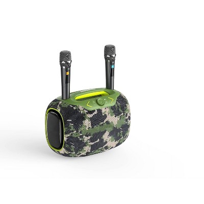 Worryfree Gadgets Party Box Wireless Bluetooth Portable Speaker with 2 Mics & Tripod Water Resistant