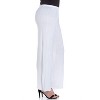24seven Comfort Apparel Women's Plus Women's Plus Wide-leg Palazzo Pants - 2 of 4