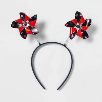 Parade Headband Mini Pinwheels Red/White/Blue - Sun Squad™
