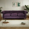 3-Seater Sofa With Rolled Arms And Curved Backrest,Comfortable Couch Sofa,Upholstered Sofa For Living Room,Bedroom-Cuddlewood - 2 of 4