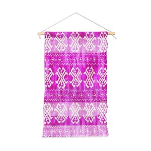11" x 15.5" Small Schatzi Justine Mark Fiber Wall Hanging Brown/Pink - Deny Designs: Modern Polyester Decor, Vertical Orientation - 1 of 4