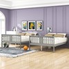 Grungis Full over Full Loft Bed with Ladder,Modern Bunk Bed with Guardrails Can Divided Into 2 Beds,Loft and Bunk Bed for Bedroom - 4 of 4