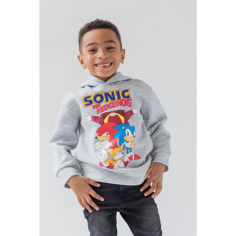 Sonic the Hedgehog Tails Knuckles Hoodie Little Kid to Big, 3 of 9