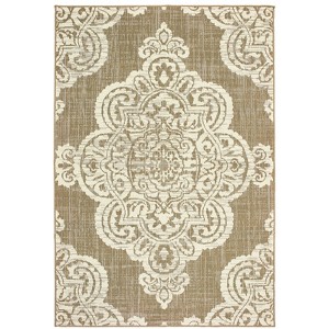 Oriental Weavers Marina 5929J Tan/ Ivory Indoor/Outdoor Area Rug - 7'10" x 10'10" - 1 of 3