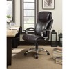 Serta AIR Health & Wellness Big & Tall Executive Chair Brown Leather: Ergonomic, Adjustable, Swivel, Modern Style - 3 of 4