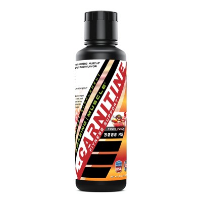 Amazing Muscle  L- Carnitine 16 Oz  Fruit Punch Flavor