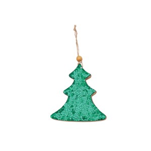 Gallerie II Sequin Green Tree Ornament - 1 of 4