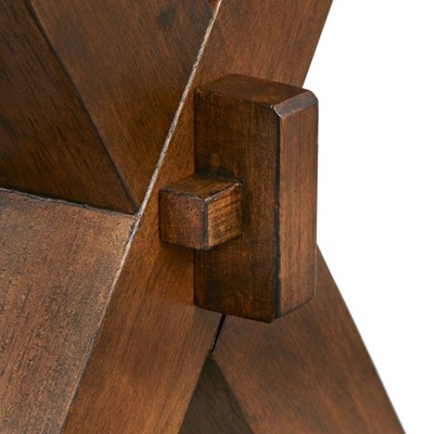 Mandeville 64.75'' Reclaimed Wood Farmhouse Dining Table in Walnut