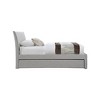 Meridian Furniture,Myles Linen Textured Fabric Twin Trundle Bed - 3 of 4