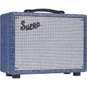 Supro 1605RJ 64 Reverb 5W 1x8 Tube Guitar Combo Amp Blue - 1 of 4