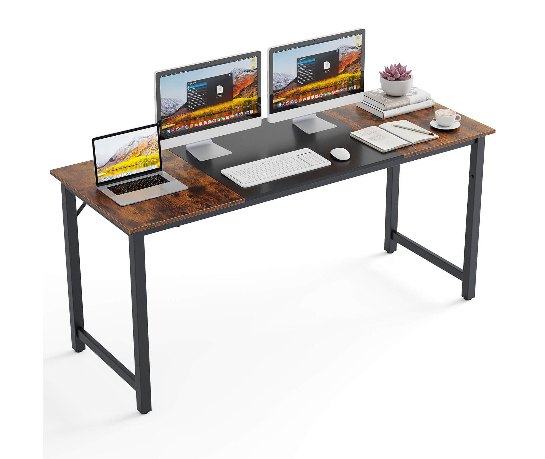 Costway 63" Large Computer Desk Writing Workstation Conference Table Home Office