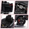 Black 12V Electric Ride On Car For Kids Dual Drive Adjustable Speed Bluetooth Led Headlights Parental Remote Control With 4 Point 5 Ah Battery Safe D - 4 of 4