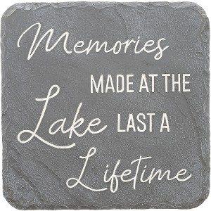 Pavilion Gift Company - Lake Lifetime - 7.75" x 7.75" Garden Stone - Stepping Stones and Pathways - 1 of 4