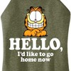 Women's - Garfield - Hello Go Home Now Graphic High Neck Tank - 2 of 3
