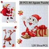 20 Sets Blank Sublimation A4 Jigsaw Puzzles, 120 Pieces DIY Heat Press Transfer Crafts Wholesale Puzzles - 3 of 4
