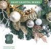 6 Ft Pre-Lit Holiday Garland with 20 Battery Operated Led Lights with Timer for Mantle Staircase Table - 4 of 4