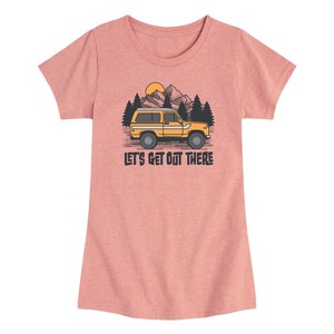 Girls' - Instant Message - Let's Get Out There Short Sleeve Graphic T-Shirt - 1 of 3