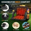 2Pcs Dual-Sided Heated Stadium Seats, 3 Levels Heating Stadium Seating for Bleachers Seat with Backrest, 5 Pockets Portable Stadium Chair for Outdoor - 3 of 4