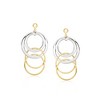 Ross-Simons 14kt Yellow Gold and Sterling Silver Circle Drop Earring Jackets - 3 of 4