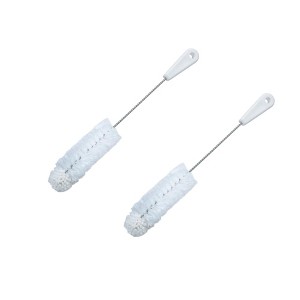 Brushtech Foam-Tipped Baby Bottle Brush, Pack of 2, Durable & Soft Bristles & Foam Tip for Deep Bottle Cleaning, Made in USA - 1 of 4