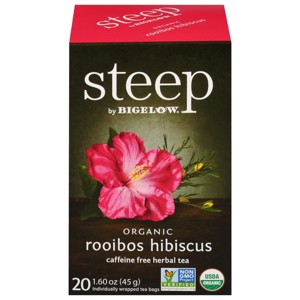Bigelow organic rooibos hibiscus herbal tea case of 6/18 - 1 of 4