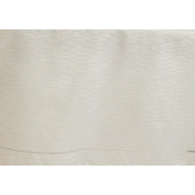 Ivory Hemstitched Design Fabric Placemats, Set of 12