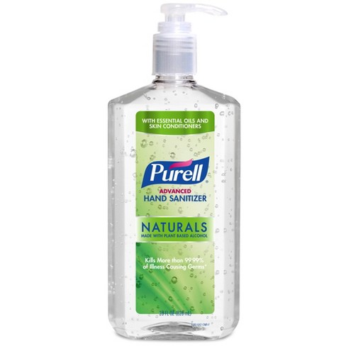 Purell Advanced Hand Sanitizer Naturals With Plant Based Alcohol Pump Bottle 28 Fl Oz Target