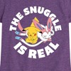 Girls' - Pokémon - The Snuggle Is Real Pikachu And Sylveon Fitted Short Sleeve Graphic T-Shirt - 2 of 4