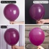 PartyWoo Balloons Dark Purple Dark Magenta Plum 18 12 10 5 Inch 142 pcs - 3 of 4