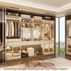 Aheaplus Set of 2 Closet Organizer with Drawers and Hanging Rods,  Walk-in Closet System Set with Storage Cubes and Shelves - 3 of 4