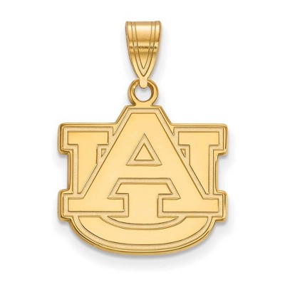 Black Bow Jewelry 14k Yellow Gold Auburn Tigers NCAA Medium Pendant