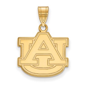 Black Bow Jewelry 14k Yellow Gold Auburn Tigers NCAA Medium Pendant - 1 of 3