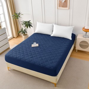 NicBex Waterproof Mattress Pad,Diamond Grid Ultrasonic Mattress Protector with Brushed Fabric and Cotton Filling,Machine Washable - 1 of 4