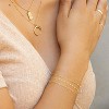 Gold Bracelets for Women, 14K Dainty Gold Plated Stackable Bracelets for Women Trendy Waterproof CZ Tennis Bracelet - 3 of 4