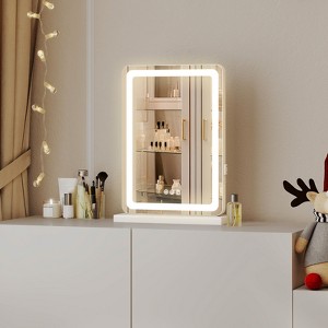 Lyngins Bathroom Mirrors,Rectangle Mirrors with Adjustable LED Lights,Shatterproof Anti-rust Vanity Mirrors for Bathroom,Bedroom - 1 of 4