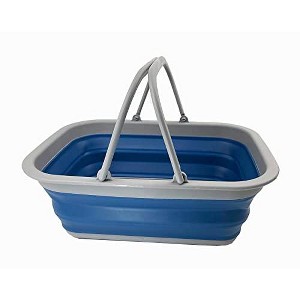 SAMMART 9.2L (2.3 gallons) Collapsible Plastic Tub with Handle - 1 of 4