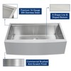 Farmhouse Kitchen Sink 33x22 Inch, Apron Front 304 Stainless Steel Drop-In Sinks, 16 Gauge Single Bowl Sink - 3 of 4